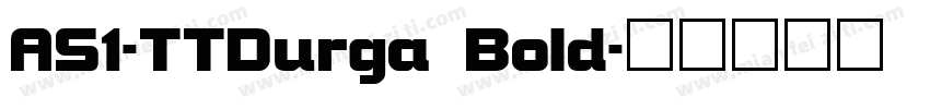 AS1-TTDurga Bold字体转换